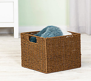 Honey-Can-Do Parchment Cord Storage Crate, , rollover