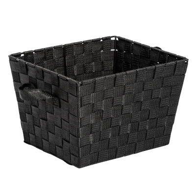 Black woven deals baskets