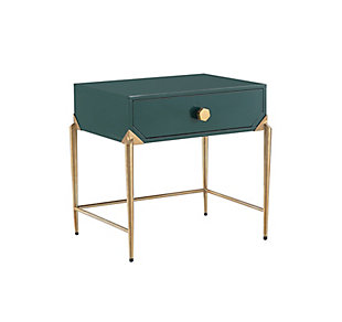 Bajo Bajo Green Lacquer Side Table, Green, large