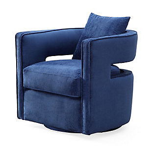Kennedy Kennedy Navy Swivel Chair, Blue, large