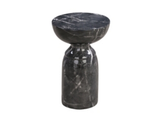 Rue Rue Black Marble Side Table