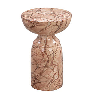 Rue Rue Sunset Marble Side Table, Brown, large