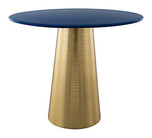Zuo Reo Blue And Gold Side Table, , large