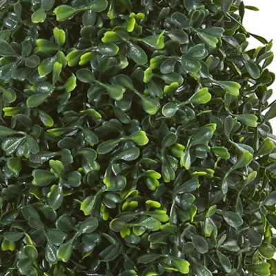 Nearly Natural 13" Boxwood Topiary Artificial Plant UV Resistant (Indoor/Outdoor), , large