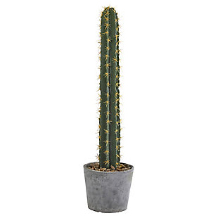 Nearly Natural 41" Cactus in Stone Planter Artificial Plant, , large