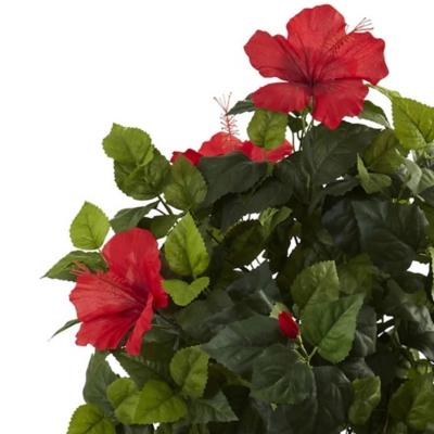 Nearly Natural 4’ Hibiscus Tree, , rollover