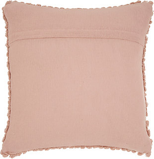 Comfortable and casual, this versatile throw pillow blends easily with just about any color scheme and room decor. The handmade wool and cotton accent pillow looks great on a sofa, sectional or loveseat.Cover made of wool/cotton | Polyester fill | Handmade | Zipper closure | Spot clean | Imported