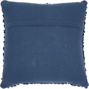 Comfortable and casual, this versatile throw pillow blends easily with just about any color scheme and room decor. The handmade wool and cotton accent pillow looks great on a sofa, sectional or loveseat.Cover made of wool/cotton | Polyester fill | Handmade | Zipper closure | Spot clean | Imported