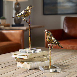 Truly Calm Passerines Bird Sculptures (Set of 2), , rollover
