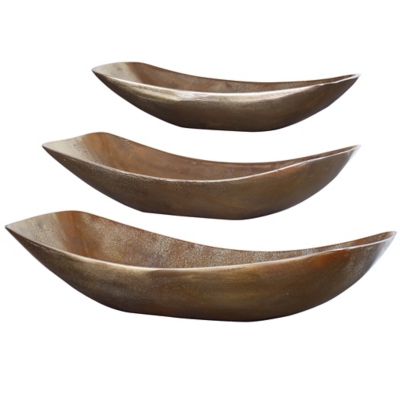 Truly Calm Anas Antique Brass Bowls (Set of 3), , large