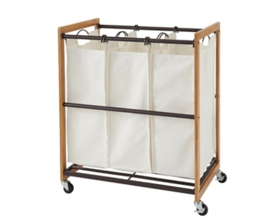 TRINITY 3-Bag Laundry Cart, , large