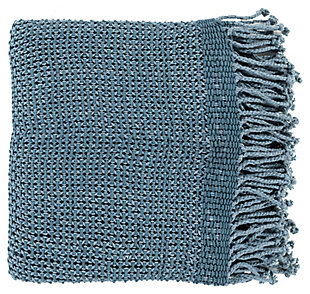 Wrap yourself in the comfort of 100% cotton with this ultra-soft diamond-stitch throw. Knotted fringe adds fabulous texture and flair.Cotton | Imported | Spot clean