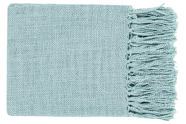 Perfectly imperfect weave gives this ultra-soft throw the artisan look and feel you crave. Flirty fringe incorporates an added touch of flair.Acrylic | Imported | Spot clean