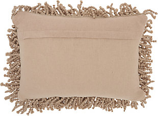 It’s groovy baby! Funky shag pillows are the easiest way to add texture and a fresh style to any room instantly. Available in earth tones or in striking, vivid colors that will suit a variety of design choices.Handmade | Indoor only | Spot clean | Beige | 83% polyester, 17% cotton | Zipper closure | Imported