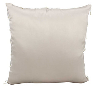 Nourison Mina Victory Couture Luster 20" X 20" Throw Pillow, Gray, large