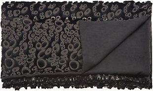 Indulge your taste for luxury with these soft and magnificent faux fur throws. Create a lush texture and a warm, plush ambiance to any interior. Show your impeccable taste and make your seating area inviting in an instant with these artistic creations. Faux furMachine made | Indoor only | Spot clean | Black | Acrylic | Throw blanket | Imported