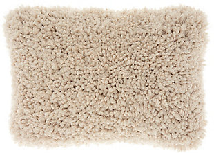 It’s groovy baby! Funky shag pillows are the easiest way to add texture and a fresh style to any room instantly. Available in earth tones or in striking, vivid colors that will suit a variety of design choices.Machine made | Indoor only | Spot clean | Beige | 100% polyester | Zipper closure | Imported