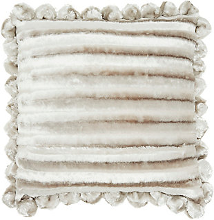 Make your space truly shine with the exciting, modern flair of the mina victory sofia collection. These beautiful throw pillows add a real sense of style and color to your favorite furniture piece with exceptional comfort and craftsmanship.Handcrafted | Indoor only | Spot clean | Silver | 100% polyester velvet | Zipper closure | Imported