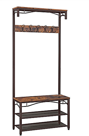 Industrial 3-in-1 Hall Tree, , large