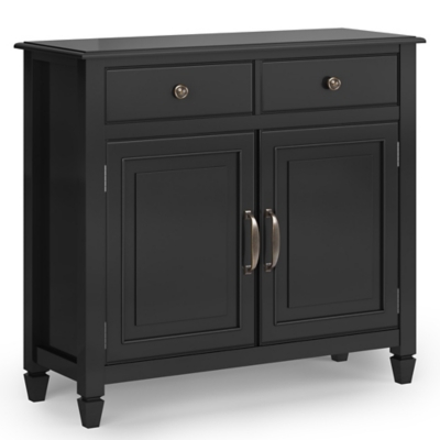 Connaught Black Storage Cabinet, Black, large
