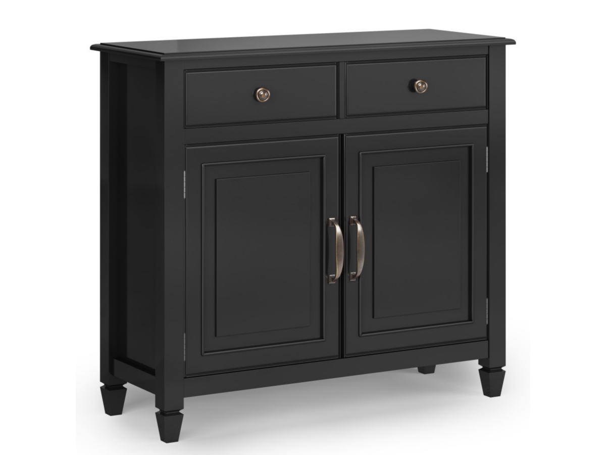 Connaught Black Storage Cabinet, Black, large