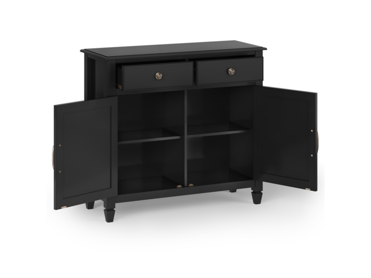 Connaught Black Storage Cabinet, Black, large
