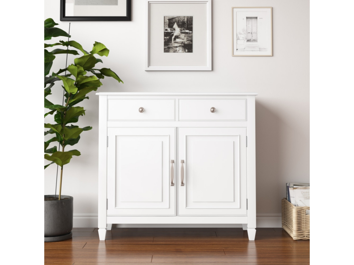 Connaught White Storage Cabinet, White, large