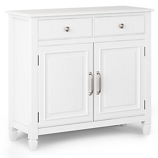Connaught White Storage Cabinet, White, large