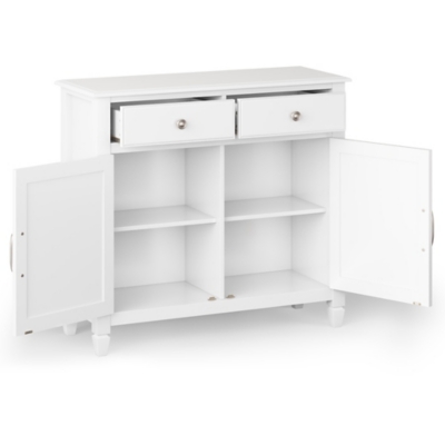 Connaught White Storage Cabinet, White, large