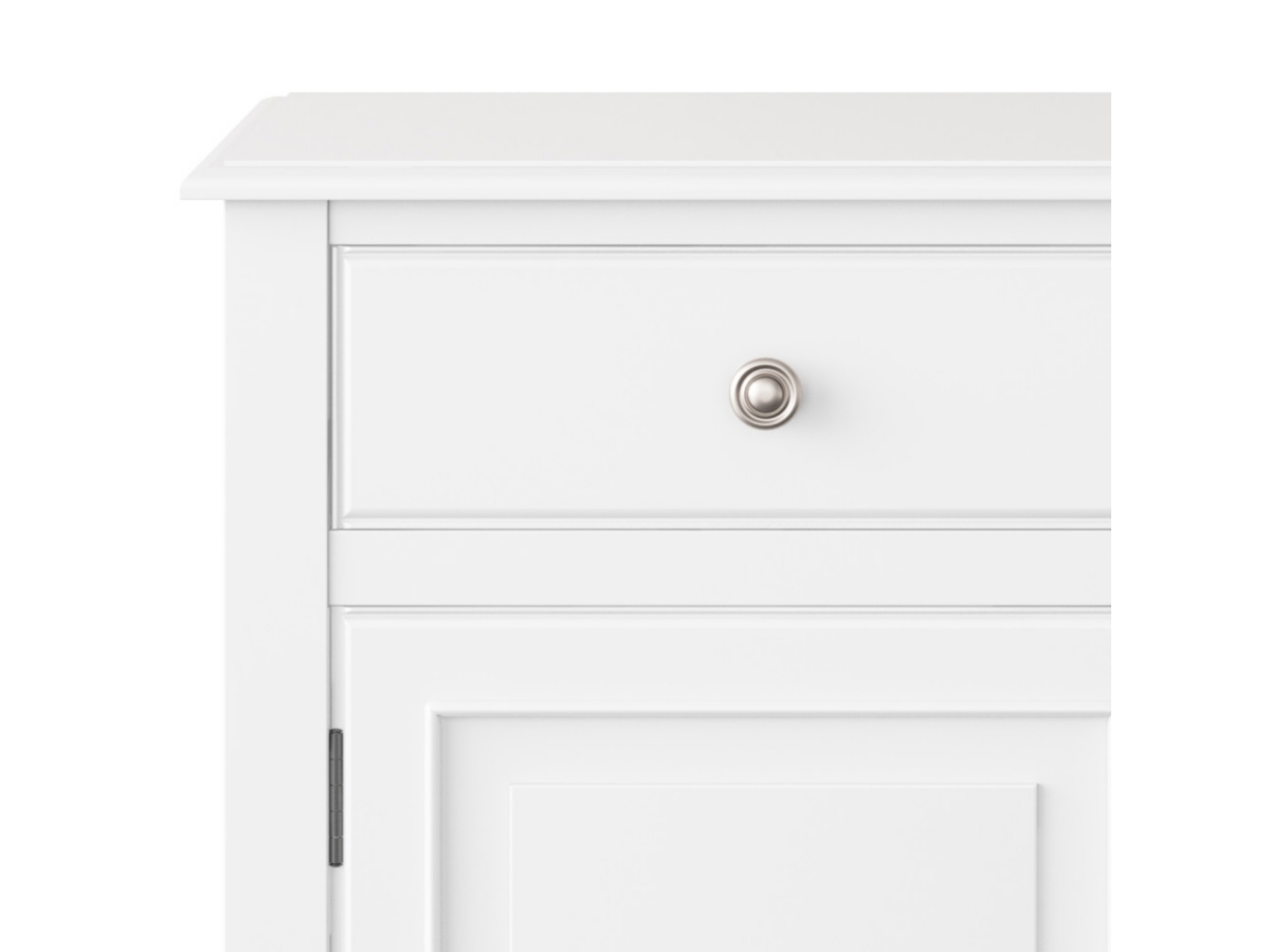 Connaught White Storage Cabinet, White, large