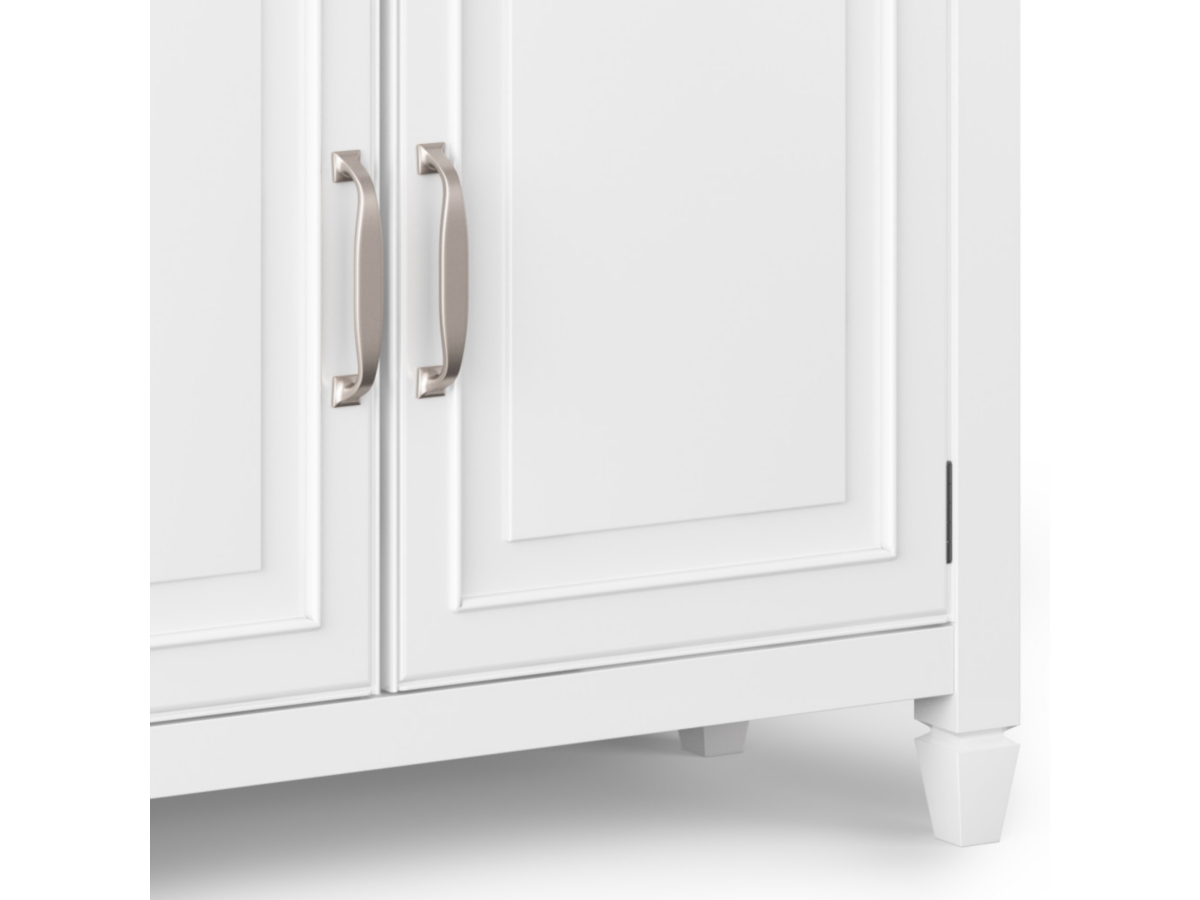 Connaught White Storage Cabinet, White, large
