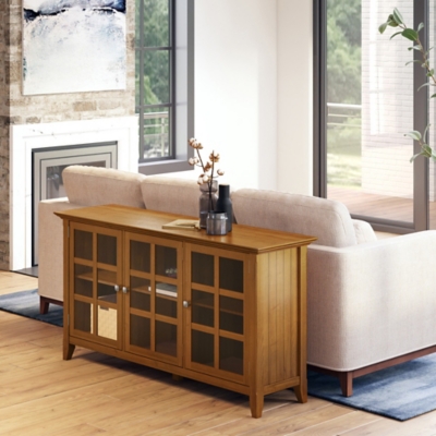 Acadian Rustic Brown Storage Cabinet, Brown, rollover