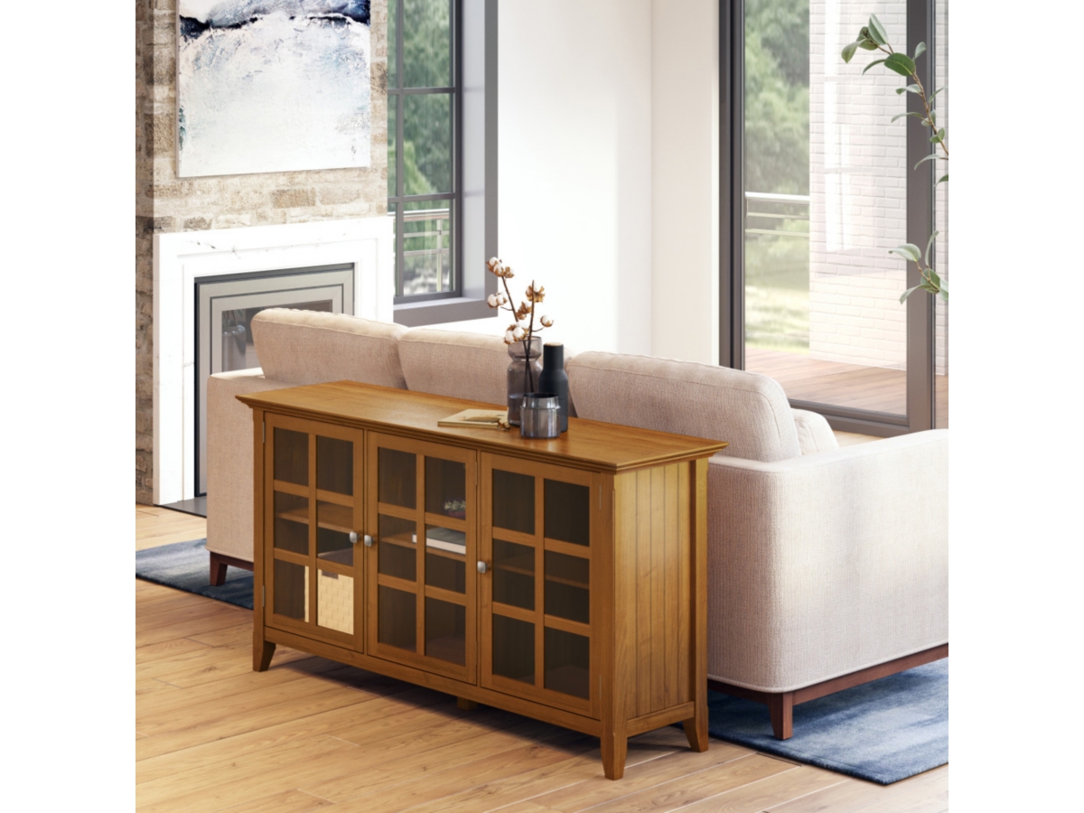 Acadian Rustic Brown Storage Cabinet, Brown, large