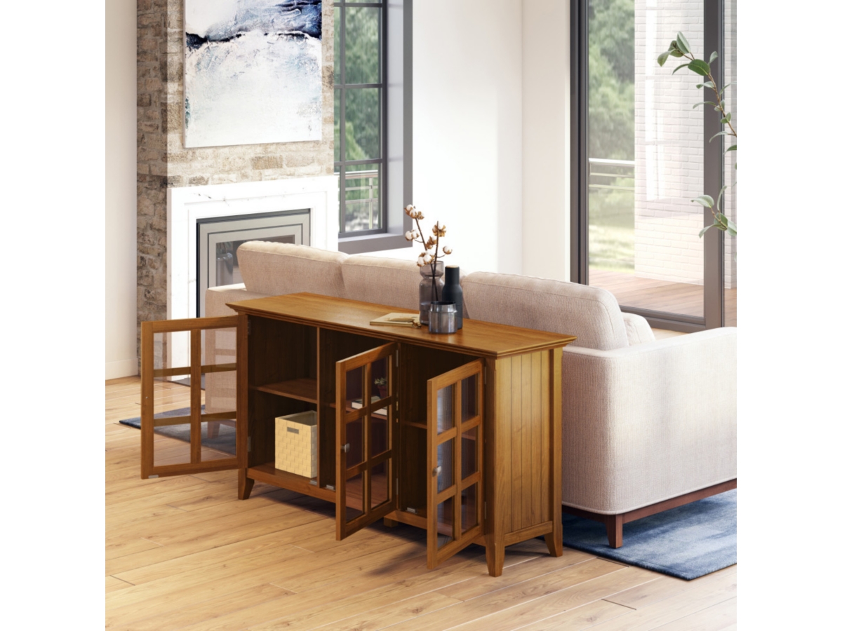 Acadian Rustic Brown Storage Cabinet, Brown, large