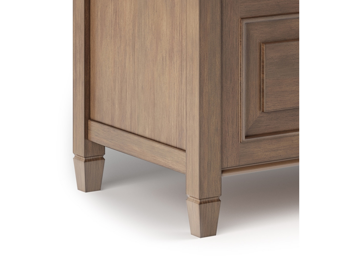 Connaught Entryway Brown Storage Bench, Brown, large