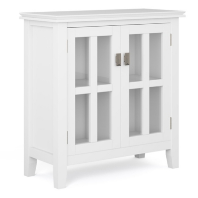 Artisan Low Storage White Cabinet, White, large