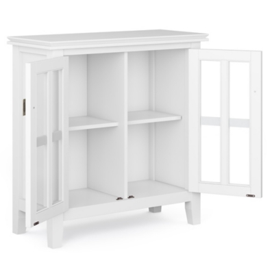 Artisan Low Storage White Cabinet, White, large