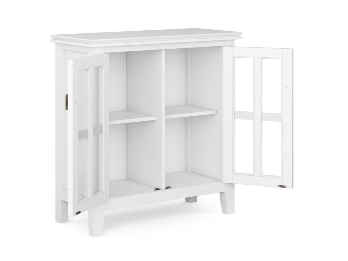 Artisan Low Storage White Cabinet, White, large