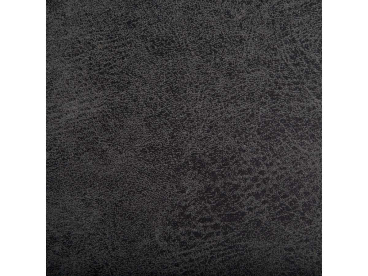 Avalon Black Faux Air Leather Storage Ottoman, Black, large