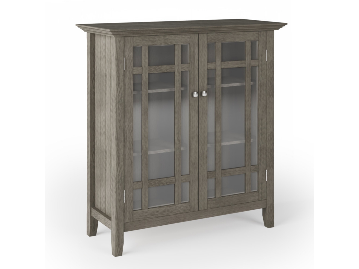 Bedford Rustic Gray Storage Cabinet, Gray, large