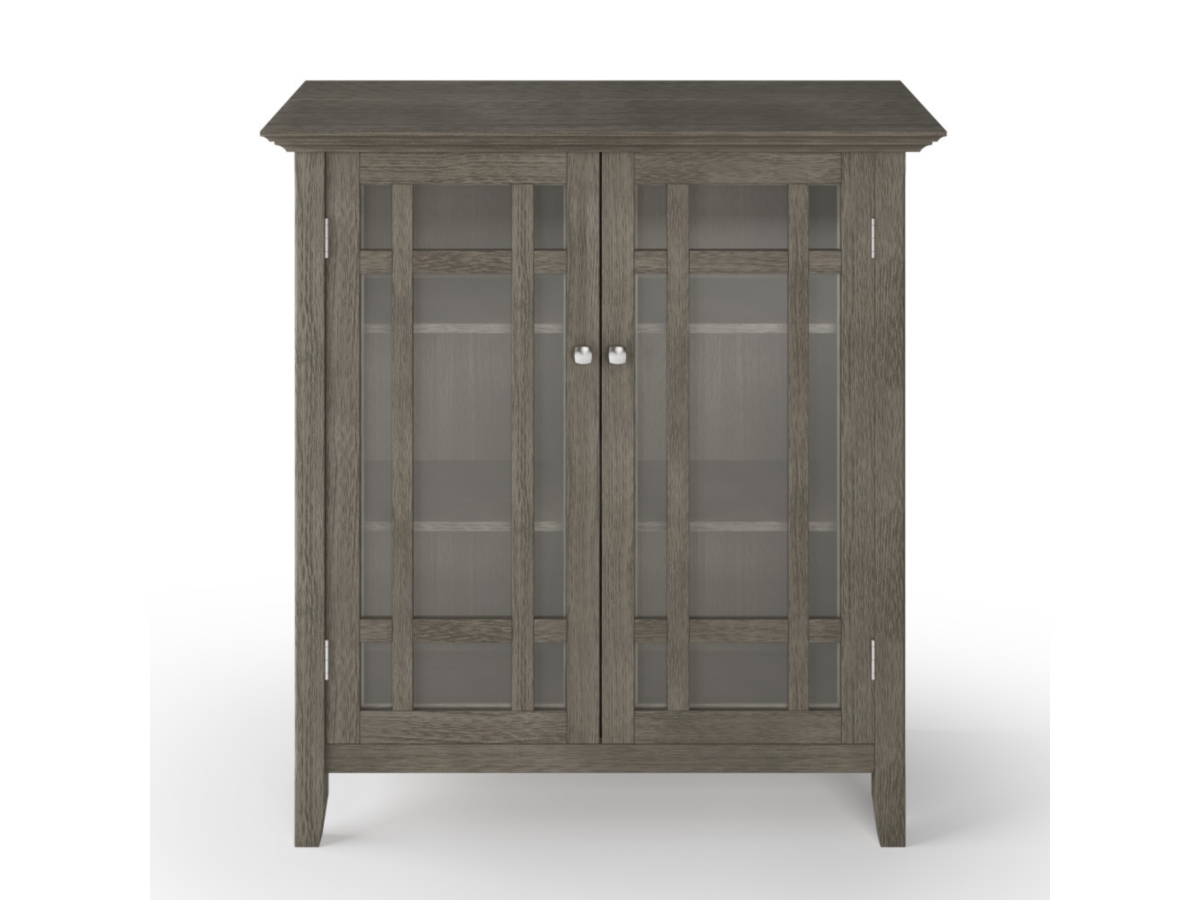 Bedford Rustic Gray Storage Cabinet, Gray, large