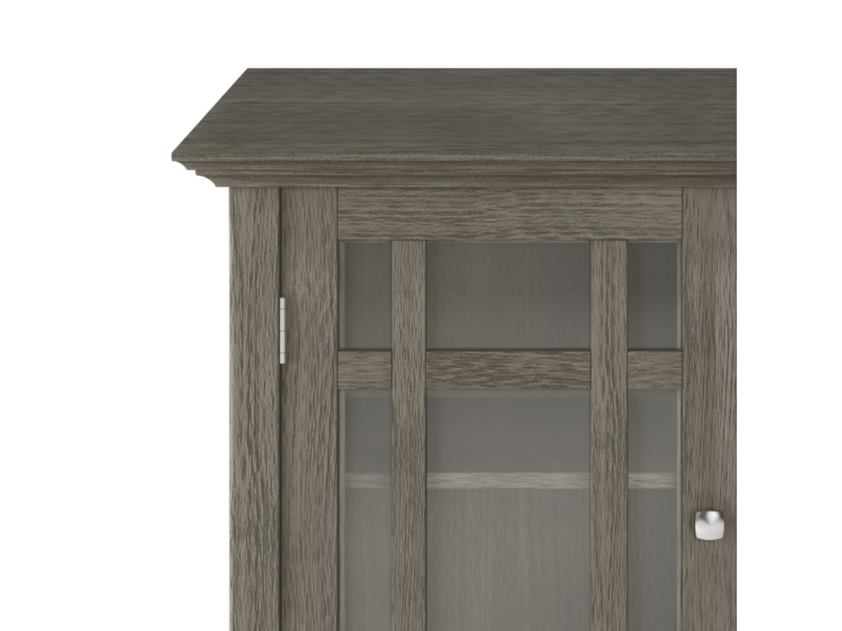 Bedford Rustic Gray Storage Cabinet, Gray, large