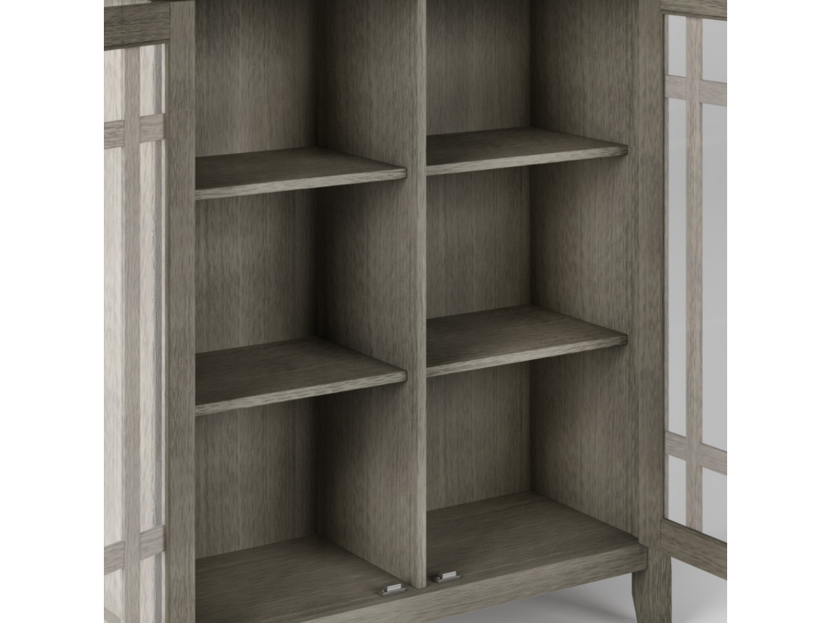 Bedford Rustic Gray Storage Cabinet, Gray, large