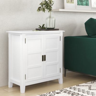 Burlington White Storage Cabinet, White, large