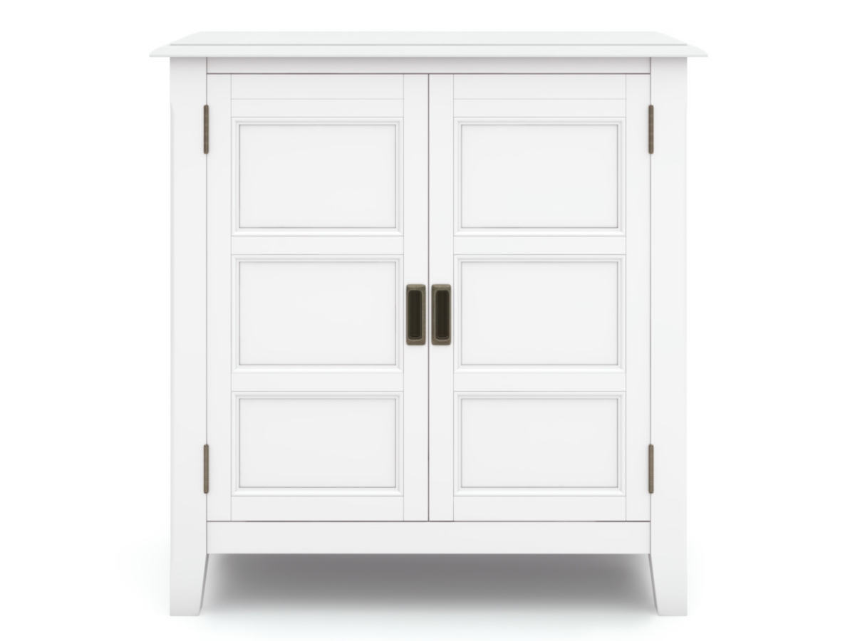 Burlington White Storage Cabinet, White, large