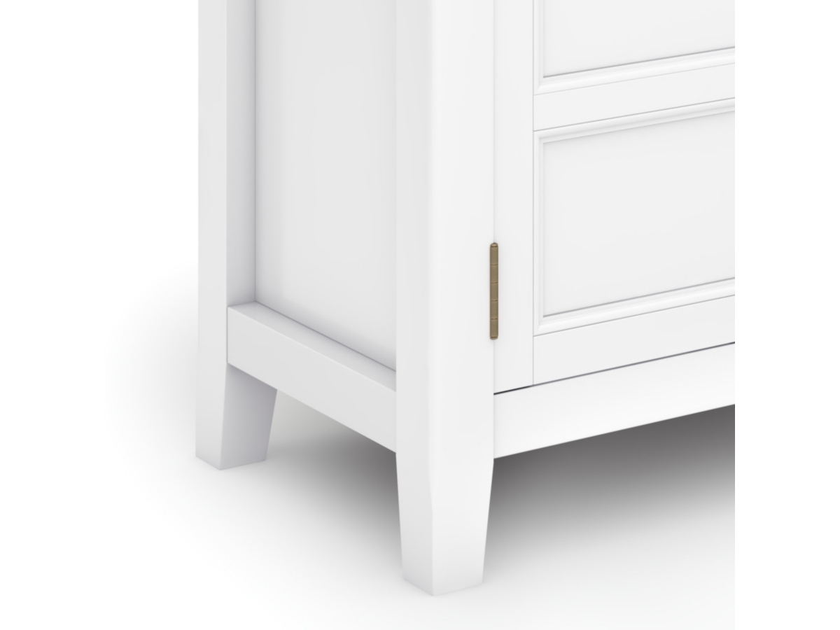 Burlington White Storage Cabinet, White, large