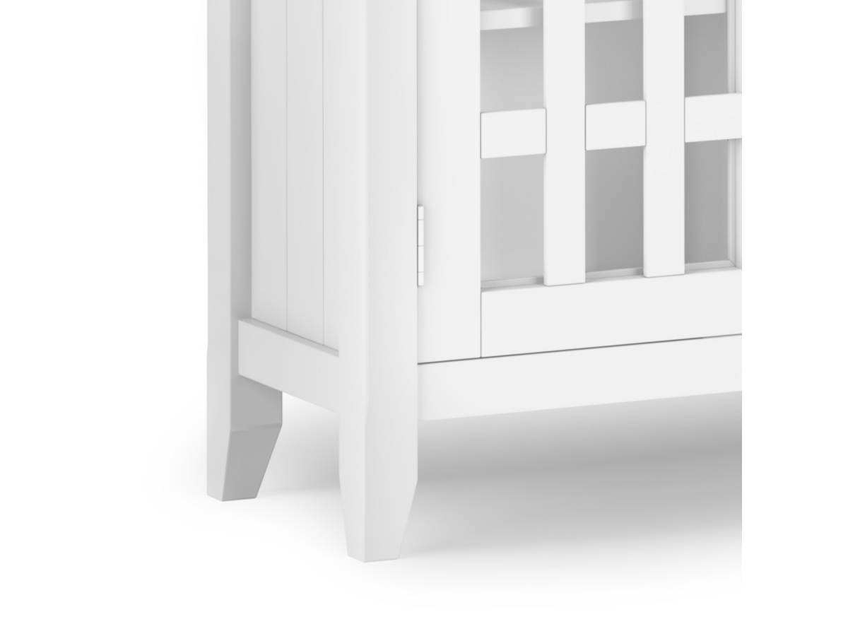 Bedford Rustic White Storage Cabinet, White, large