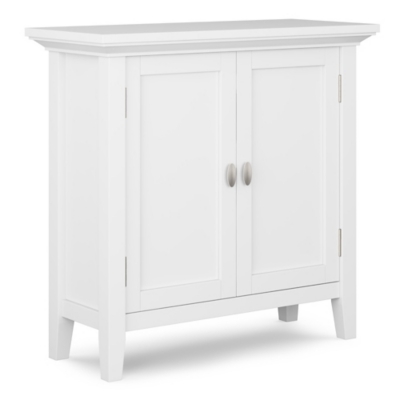 Redmond Rustic White Storage Cabinet, White, large