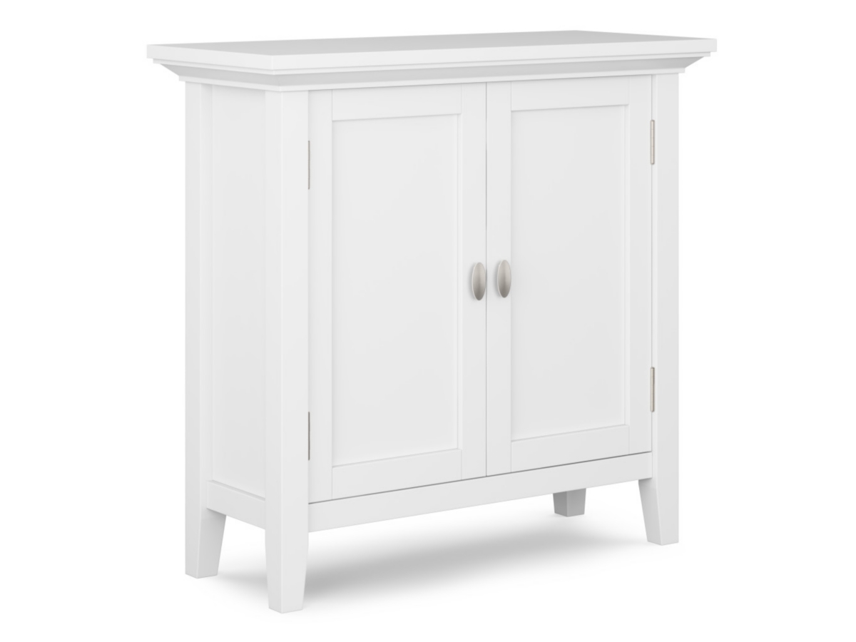 Redmond Rustic White Storage Cabinet, White, large