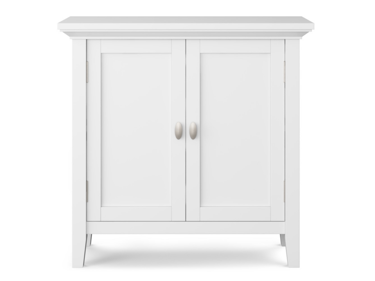 Redmond Rustic White Storage Cabinet, White, large